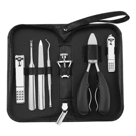 Kit Herramientas Uñas Encarnadas Set Pedicura Corta Uñas 7pz