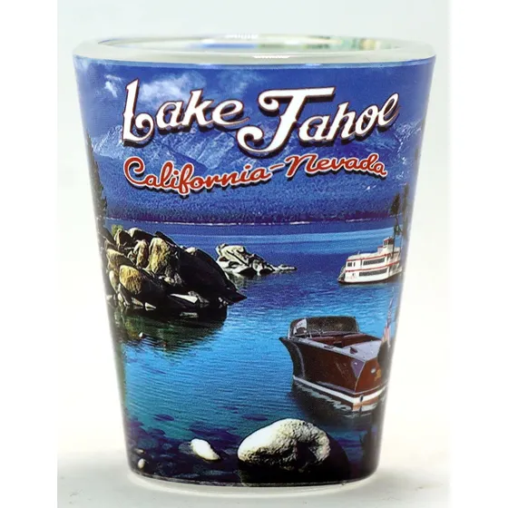 Lago Tahoe California Nevada Collage Foto Chupito