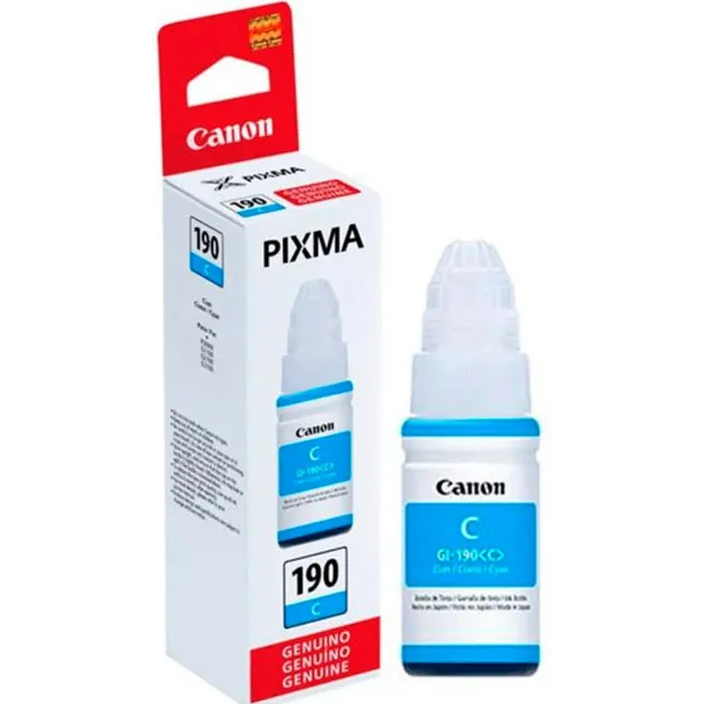 Botella De Tinta Canon Pixma 190c Cian