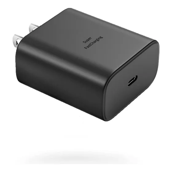 Cargador De 45w Usb Tipo-c A Tipo-c Carga Rápida Negro Jwk