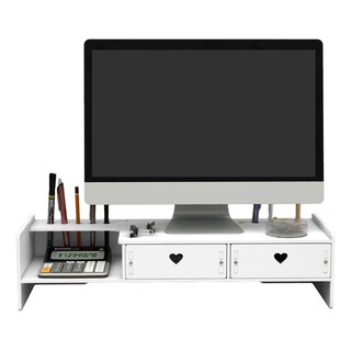 Soporte Para Monitor De Sobremesa De 2 Capas Con Doble Cajón Soporte Para Monitor De Sobremesa De 2 Capas Con Doble Cajón