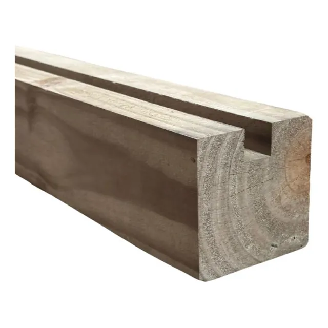 Viga Gea Madeira Pinus 300cm 9x9cm Coluna Fresada U