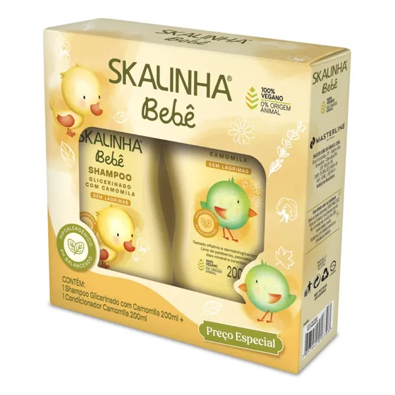 Skalinha Bebê Camomila Shampoo 200ml & Condicionador 200ml