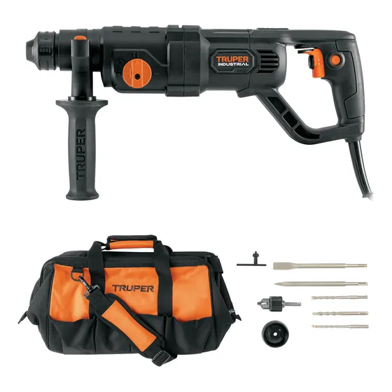 Rotomartillo Sds Plus 3.5 Joules 800 W Truper ROEL-30N2 color gris oscuro frecuencia 60 Hz