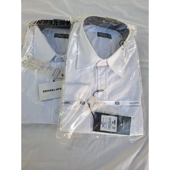 Camisas Jean Vernier Clásica Hombre Talle Xl, Sin Uso.