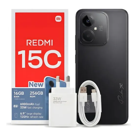 Xiaomi Redmi 15c 256gb 16gb Ram Negro Dual Sim Original