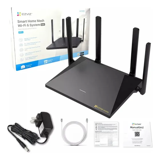 Router Wifi 6 Doble Banda 300mbps Gigabit 4 Antena Ezviz Rt1