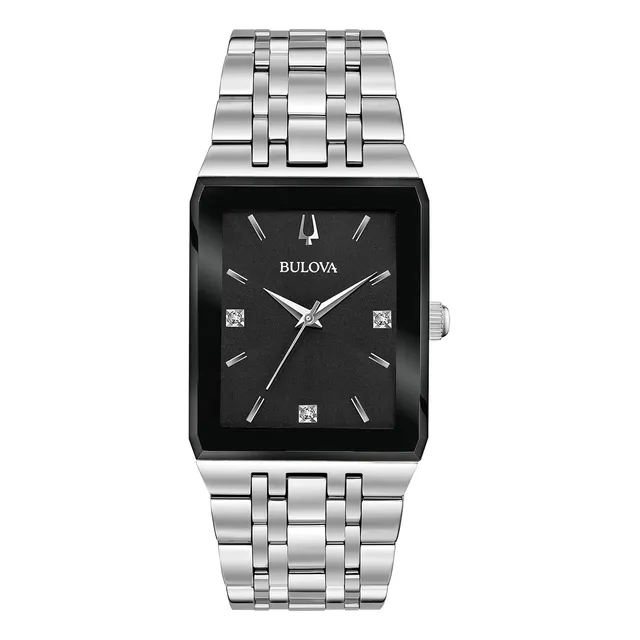 Bulova Reloj De Cuarzo Moderno De 3 Horas, Rectángulo Ry7mu