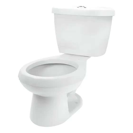Wc Sanitario Inodoro Bco Ecológico Redondo Botón Con Asiento