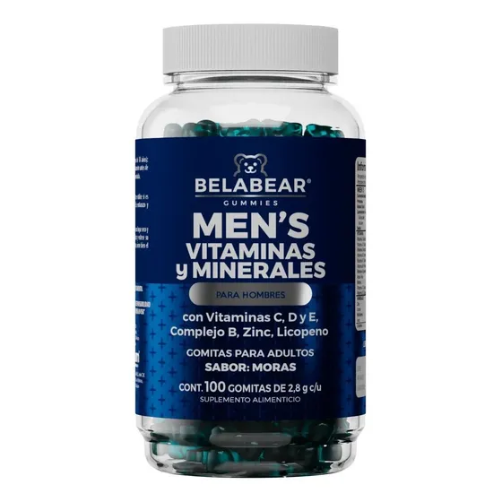Suplemento En Gomitas Solanum Pharma Men's Multi Sabor Moras De 280g 100 Un