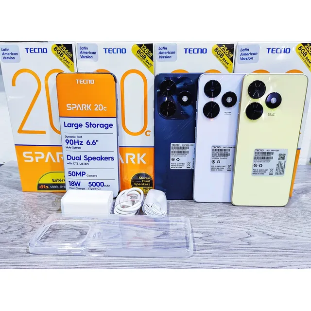 Spark 20c 128gb, 8gb Azul Nuevo Con Su Caja