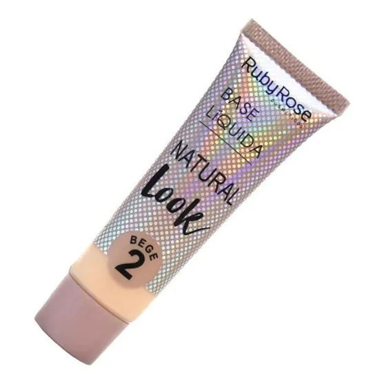 Base Líquida Ruby Rose Acabamento Natural Bege 2 Tom Bege2