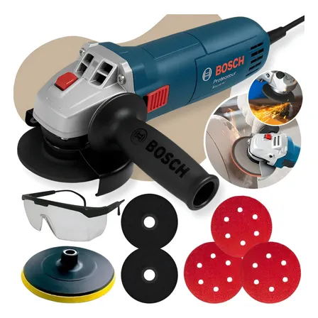 Kit Esmerilhadeira Lixadeira Bosch Disco Corte Desbaste