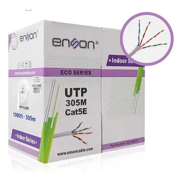 Cable Utp Cat5e 305mts Red Rj45 Camara Video Cctv