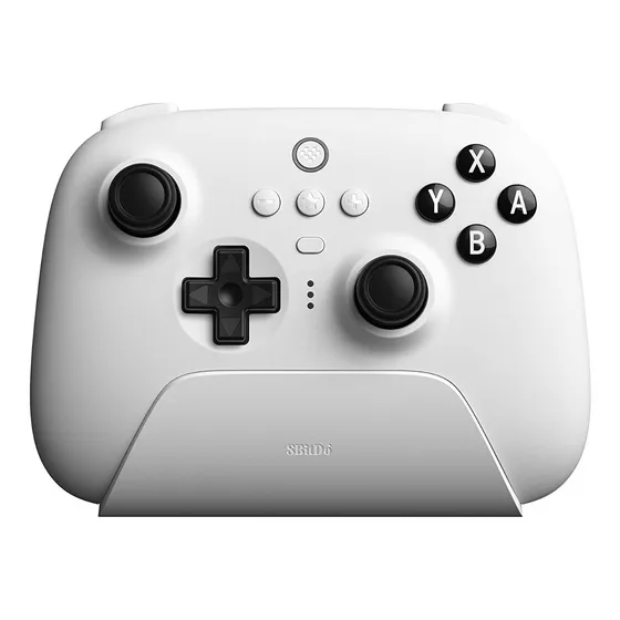 Controle 8bitdo Ultimate Bluetooth Dock Carga Switch Pc Bco Cor Branco