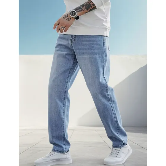 Pantalones En Modelo Baggy (jeans) Hombre