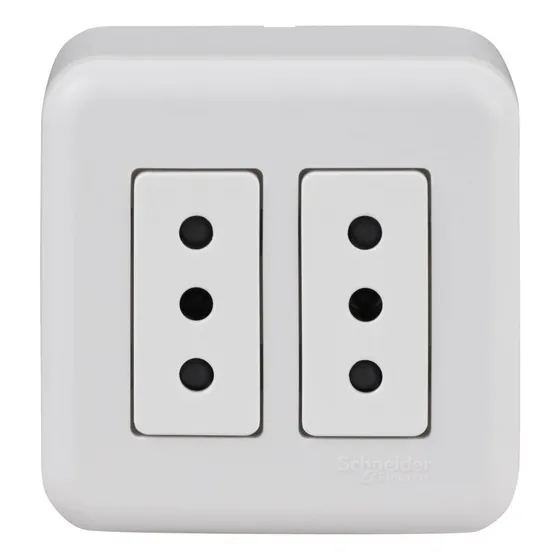 Enchufe Sobrepuesto Doble Casquete Stanford 10a 250v