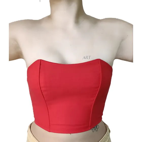 Corset Elastizado Top Apto Talle S Cierre Detas 2 Ballenas