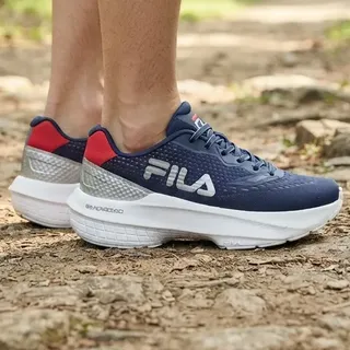 Tênis Masculino Fila Impulser Treino Academia Caminhada Leve Azul Marinho/ Verme
