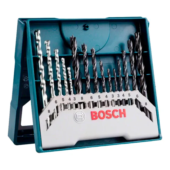 Juego De Mechas Para Concreto Metal Y Madera Bosch 15pzas