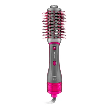 Escova Secadora Britânia 4 Em 1 Cerâmica 1300w Bes26sr Bivolt Prata E Rosa 127/220v