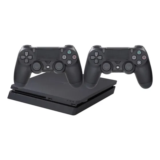 Sony PlayStation 4 Slim 1TB DualShock 4, 2 Controller cor preto onyx