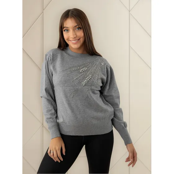 Sweater Con Apliques Metal Byh