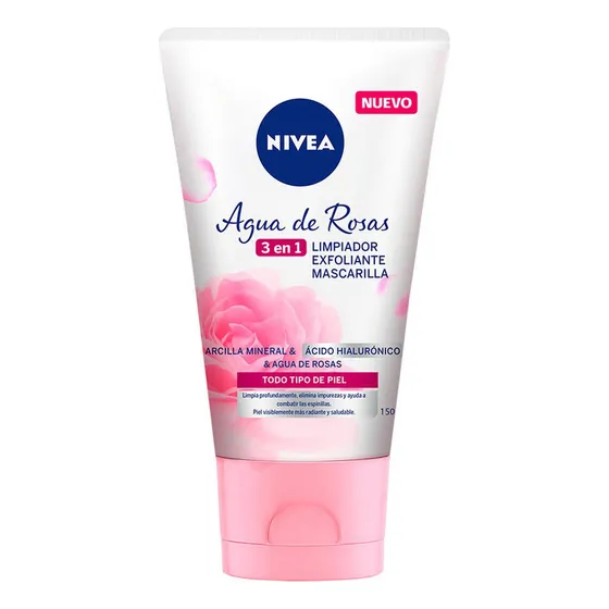 Gel Limpiador Nivea Agua de Rosas 3 En 1 150 ml
