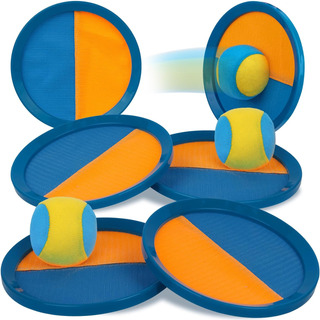 Juego De Bolas Para Lanzar Y Atrapar, 6 Palas, 3 Bolas, Jugu Juego De Bolas Para Lanzar Y Atrapar, 6 Palas, 3 Bolas, Jugu