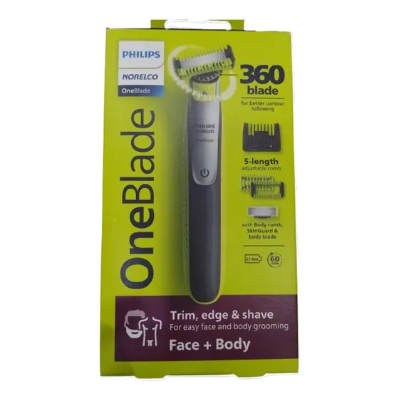 Philips Oneblade Pro Hibrida 360 Facial Cuerpo Usb Lavable