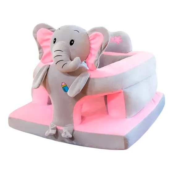 Sillón Puff Infantil Animales Felpa Asiento Corral - El Rey