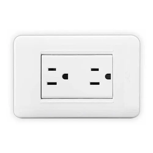 Toma Corriente Doble Color Blanco Lumistar Elite