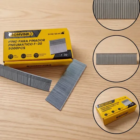 Pino Para Pinador Tipo F 30 Fixação Prego Sem Cabeça Mdf 127/220v