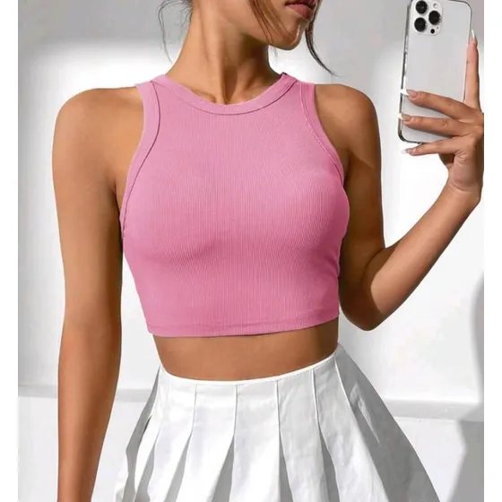 Crop Top  Blusa Corta De Dama Nuevo Asimetricos Moda Shein