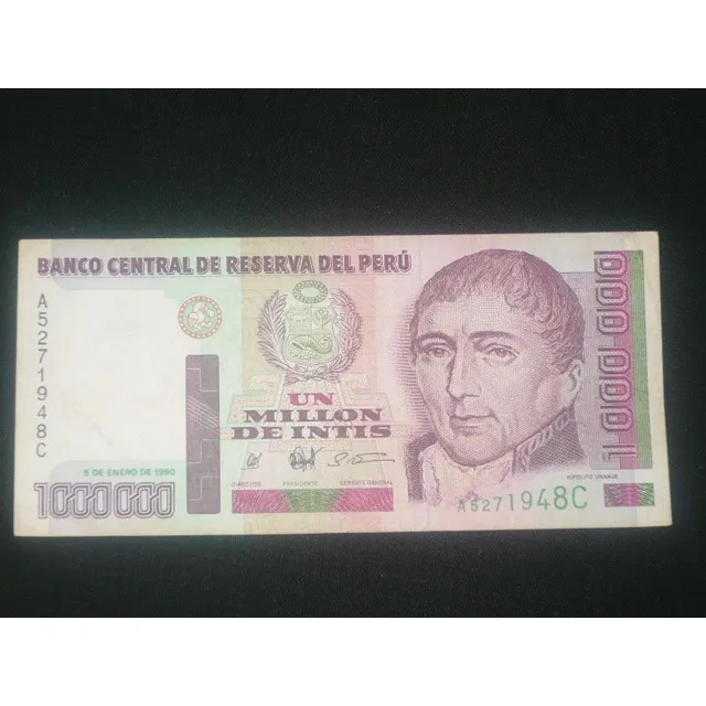 Billete De Un Millon De Intis