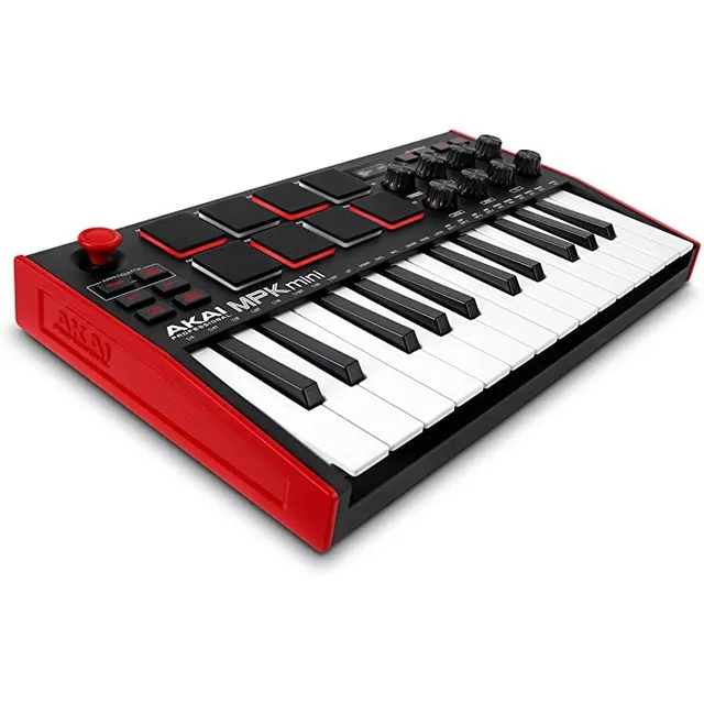 Controlador Teclado Midi Akai Mpk Mini Mk3 25 Teclas Usb