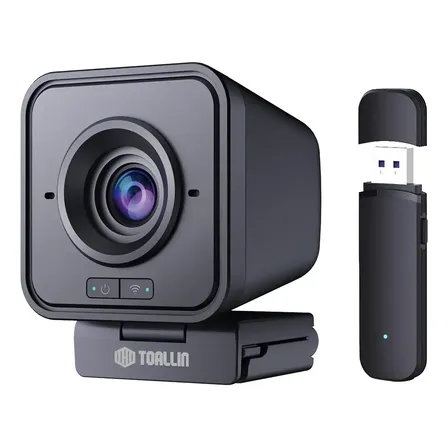 Cámara Web Inalámbrica Toallin 1080p Hd Con Micrófono