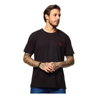 Camiseta Casual Masculina Pica Pau Copas Em AlgodĂŁo Rerserva Camiseta Casual Masculina Pica Pau Copas Em AlgodĂŁo Rerserva