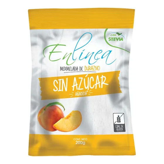 Mermelada En Línea Durazno, Sin Azúcar 200g