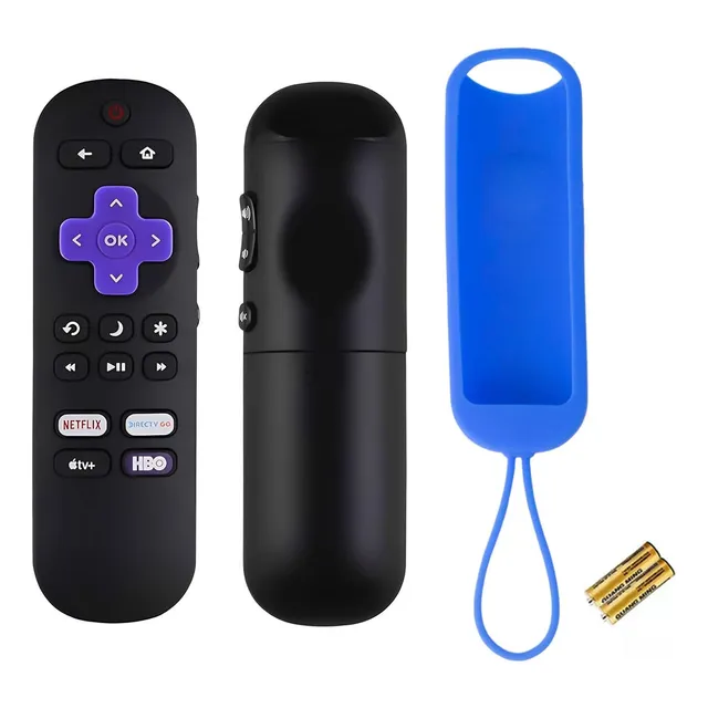 Control Remoto Compatible Con Roku Tv Hisense Atvio Sharp Sanyo Tcl Polaroid Smart Tv Netflix Hbo Apple Tv Directv Go, Jvc, Philips