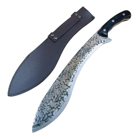 Facão Japonês Kukri Tribal 5mm Dorso Fulltang C/bainha Couro Facão Japonês Kukri Tribal 5mm Dorso Fulltang C/bainha Couro