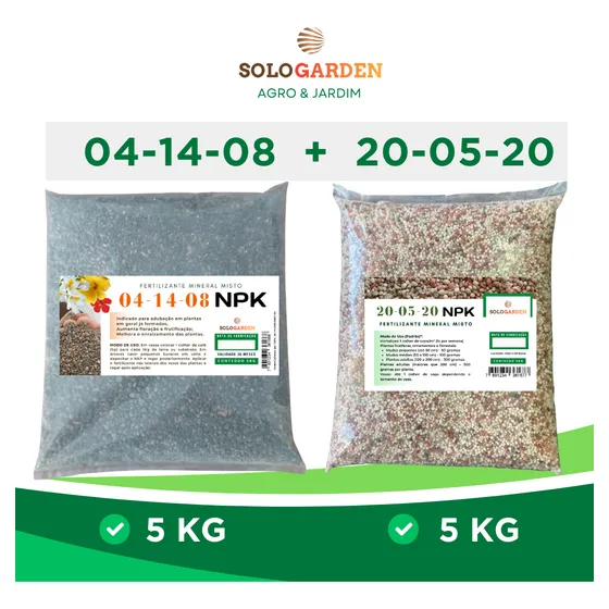 Adubo Fertilizante Kit Frutificação Máxima Frutas 5 Kg Cada