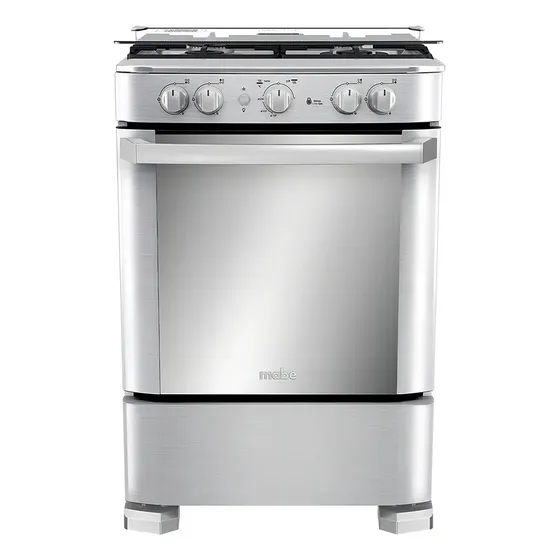 Cocina de piso a Gas 60cm Inox Mabe CMP6060FX1 | Cuotas sin interés