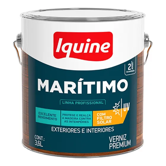 Marítimo Premium Para Madeiras Externa Interna 3,6ml Iquine