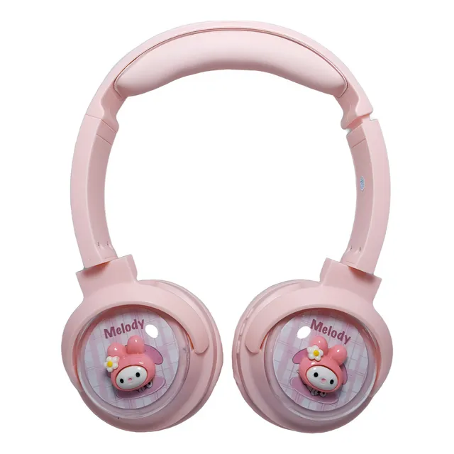 Audífonos Bluetooth Diadema Sanrio Hello Kitty Kuromi Melody