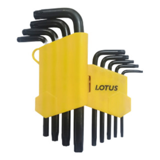 Kit Chave Torx 9 Peças Preta Curta Aço Carbono Kit Chave Torx 9 Peças Preta Curta Aço Carbono