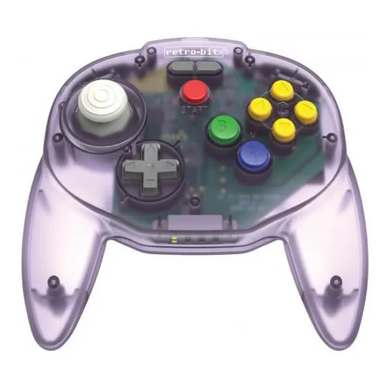 Control Inalambrico Retro-bit Para N64 Switch Y Usb Morado