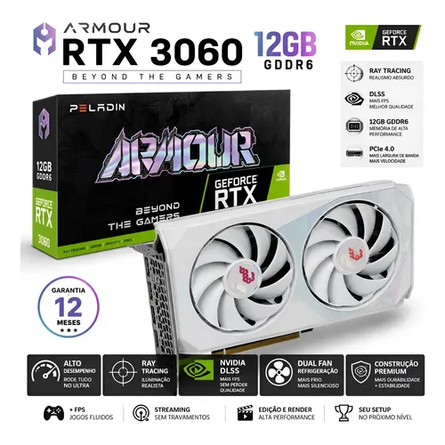 Placa de vídeo 12GB Nvidia GeForce RTX 3060 OC Edition INNO3D