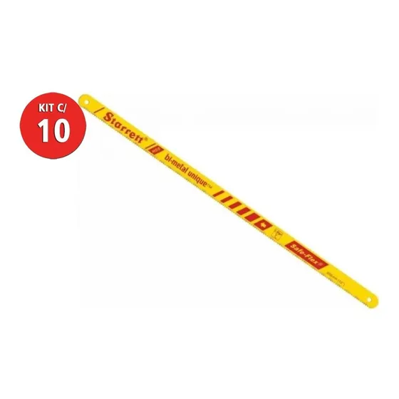 Serra Manual Bimetálica Unique 24d Starrett C/ 10 Unidades