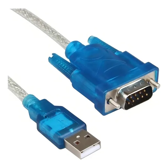 Cable Usb A Serial Db9 Rs232 9 Pin Color Azul